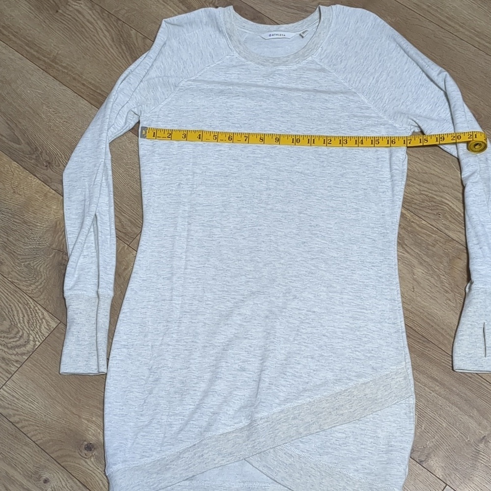 Athleta Criss Cross Dress, Light Heather Grey SIZE XS - Picture 5 of 8